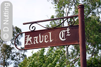 Photo: street sign, Kavel Court, Tanunda - Copyright D Nutting