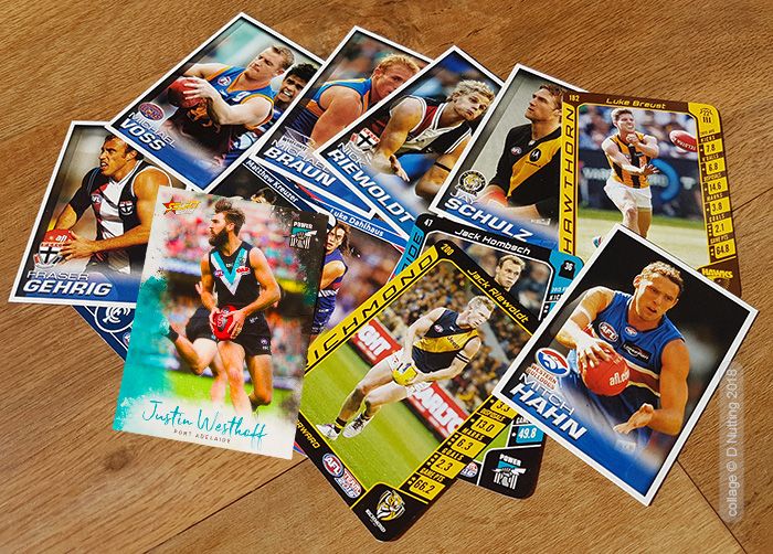 Photo: Football cards (Photo copyright: D Nutting)