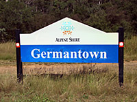 (Photo © D Nutting) Germantown sign