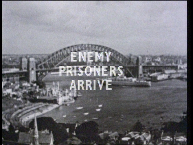 still photo from a newsreel.