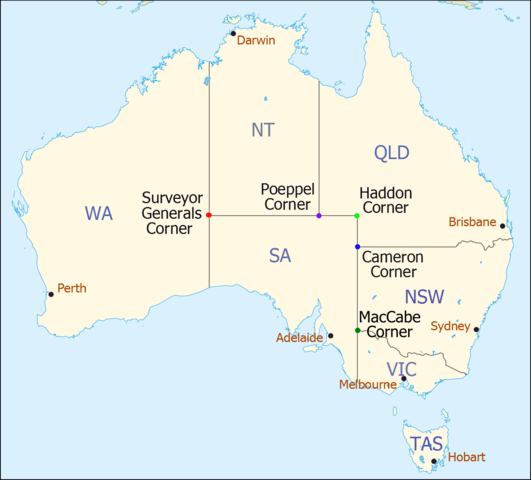 map of Australia