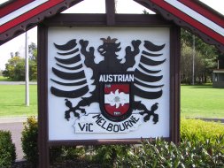 (Photo © D. Nutting) Austrian Club sign