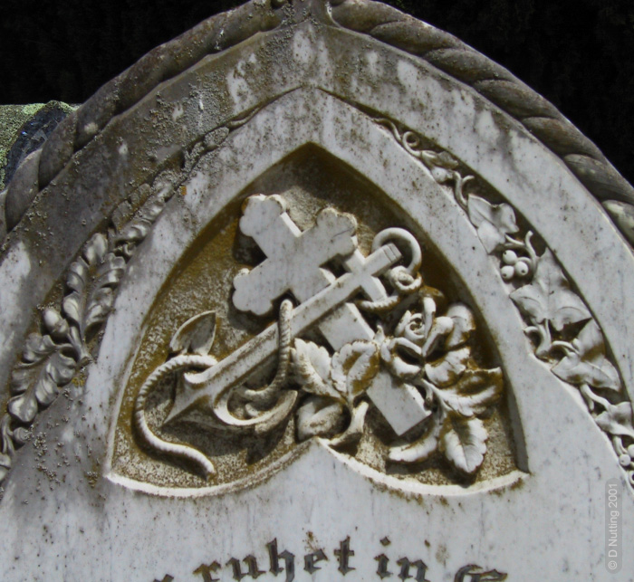 (Foto &copy; D Nutting) Grabstein