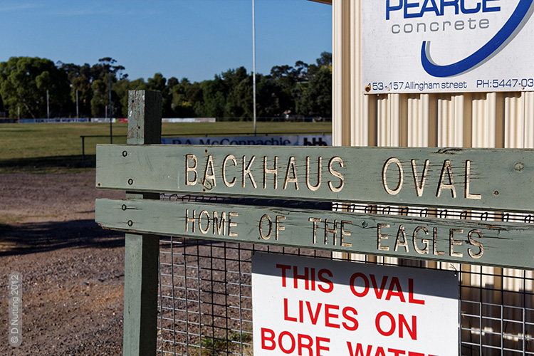 Photo &copy; D Nutting: sign at sports ground