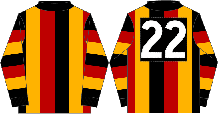 Image: representation of a football jumper of 1915