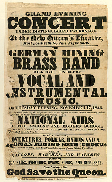 historischer Flyer/Plakat
