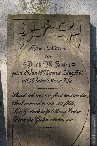 (Photo &copy; D. Nutting) gravestone