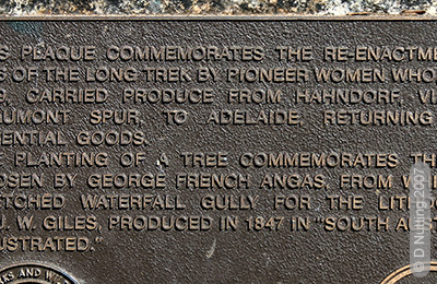 Photo copyright D Nutting: plaque