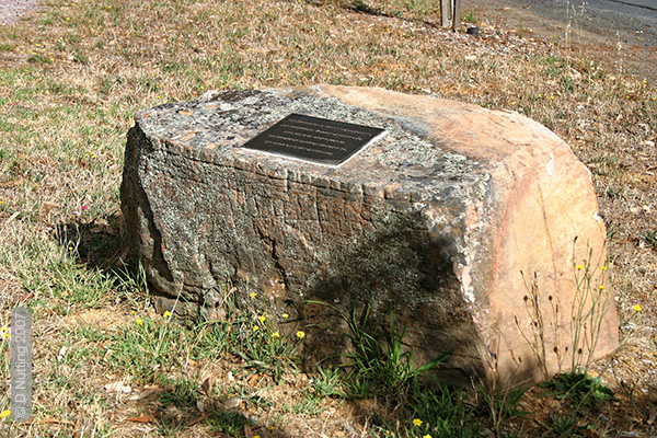(Photo &copy; D. Nutting) memorial plaque