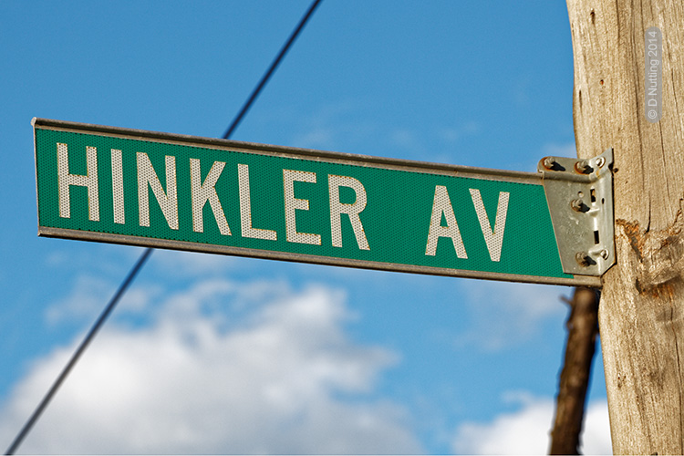 Foto (copyright D Nutting): Straßenschild