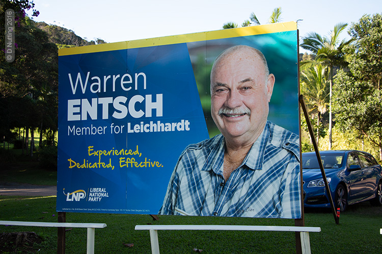 Photo &copy; D Nutting: election campaign poster