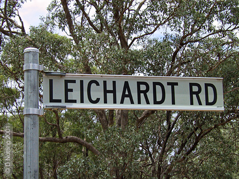 (Photo © D. Nutting) road sign - Leichardt Rd