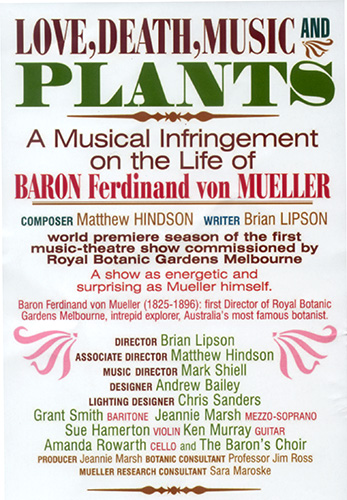 Flugblatt f&uuml;r das Musiktheaterstück