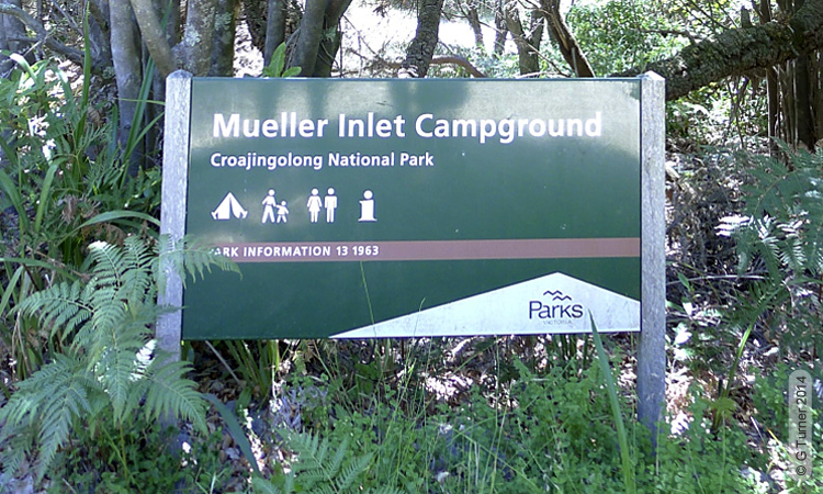 (Foto &copy; G Turner) Schild im Nationalpark