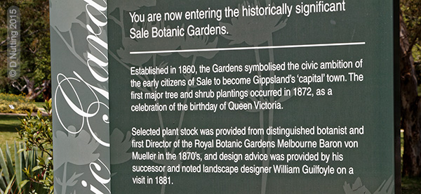 (Foto &copy; D. Nutting) Informationstafel