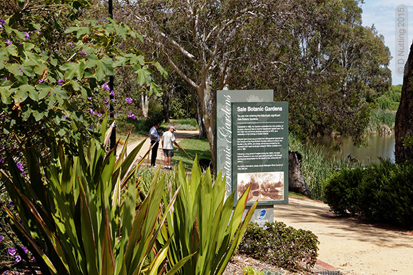 (Foto &copy; D. Nutting) Teilansicht des Botanischen Gartens in Sale (Australien)