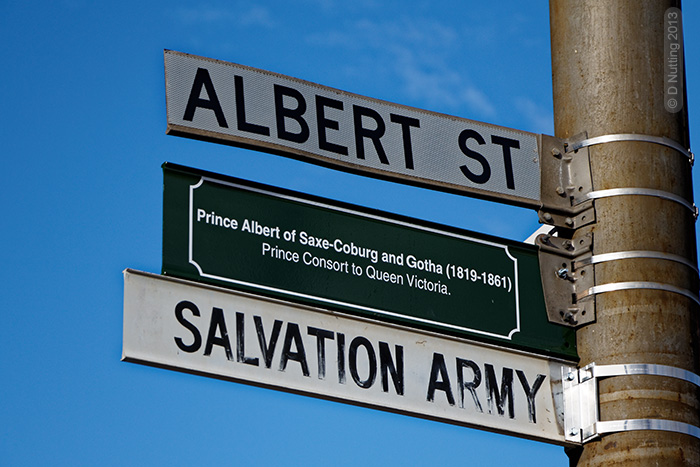 (Photo &copy; D. Nutting) street sign