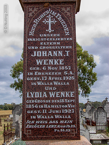 (Photo © D Nutting) grave stone