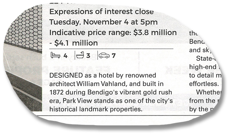 (Photo &copy; D. Nutting) newspaper advertisement