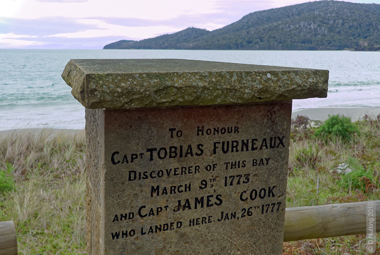 Photo: monument at Adventure Bay (copyright: D Nutting)